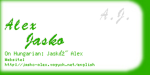 alex jasko business card